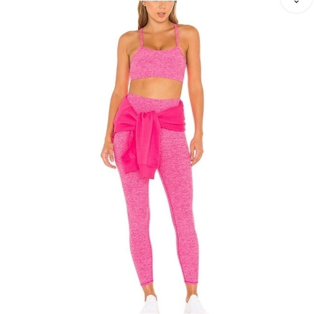 ALO Yoga Pink Heather Leggings
